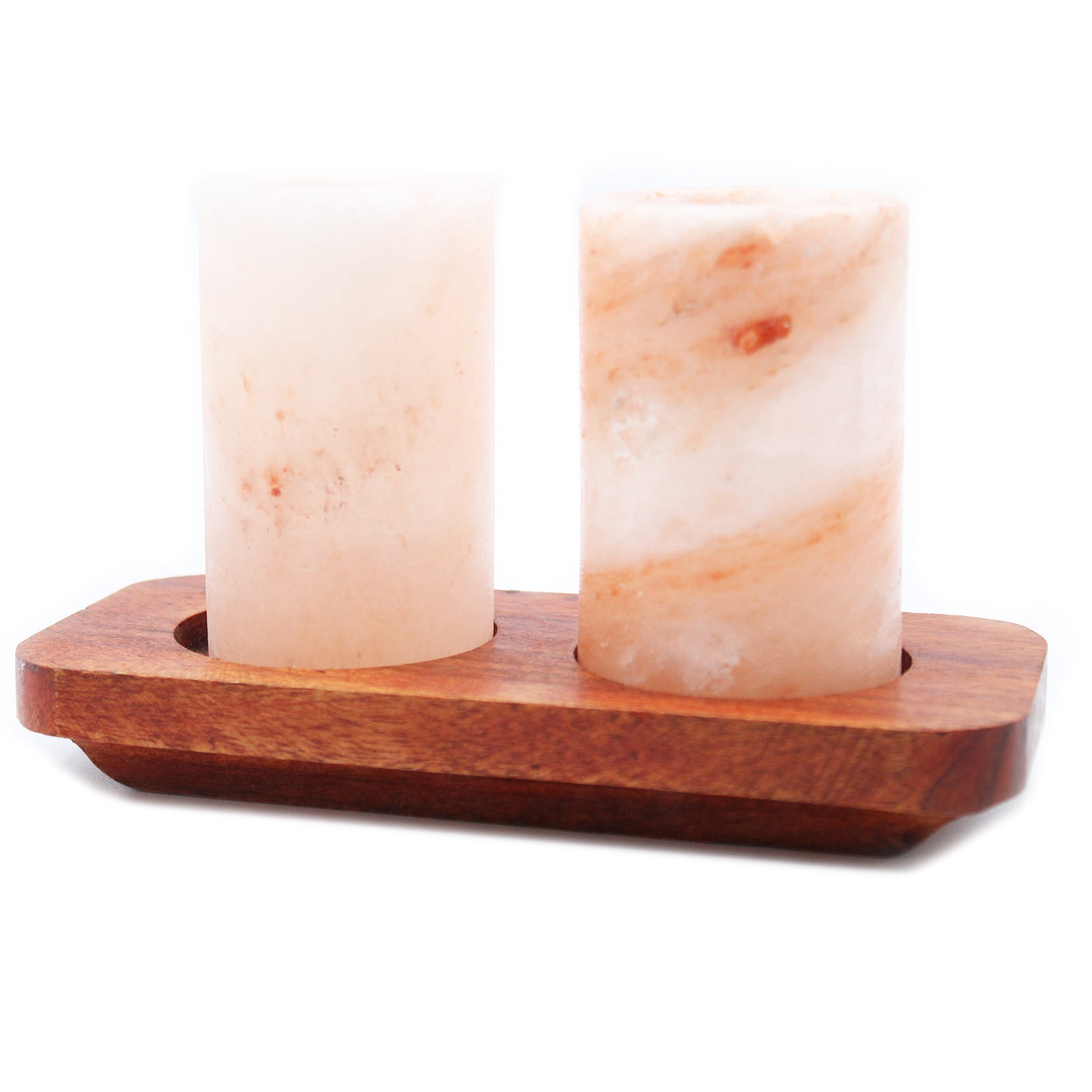 Himalayan Salt Shot Glasses & Wood Serving Tray - Coal Harbour