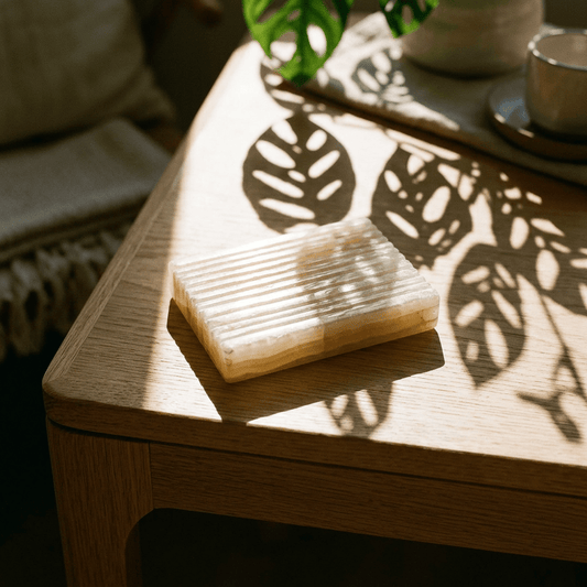 Honey Onyx Square Soap Dish - Coal Harbour
