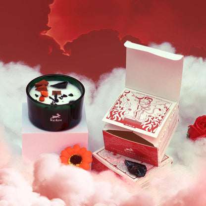 Hop Hare Crystal Magic Flower Candle - The Devil - Coal Harbour