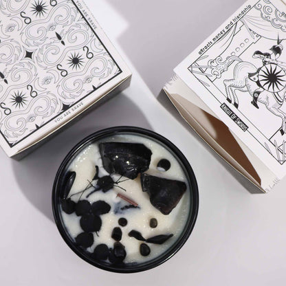 Hop Hare Crystal Magic Flower Candle - The Knight of Swords - Coal Harbour