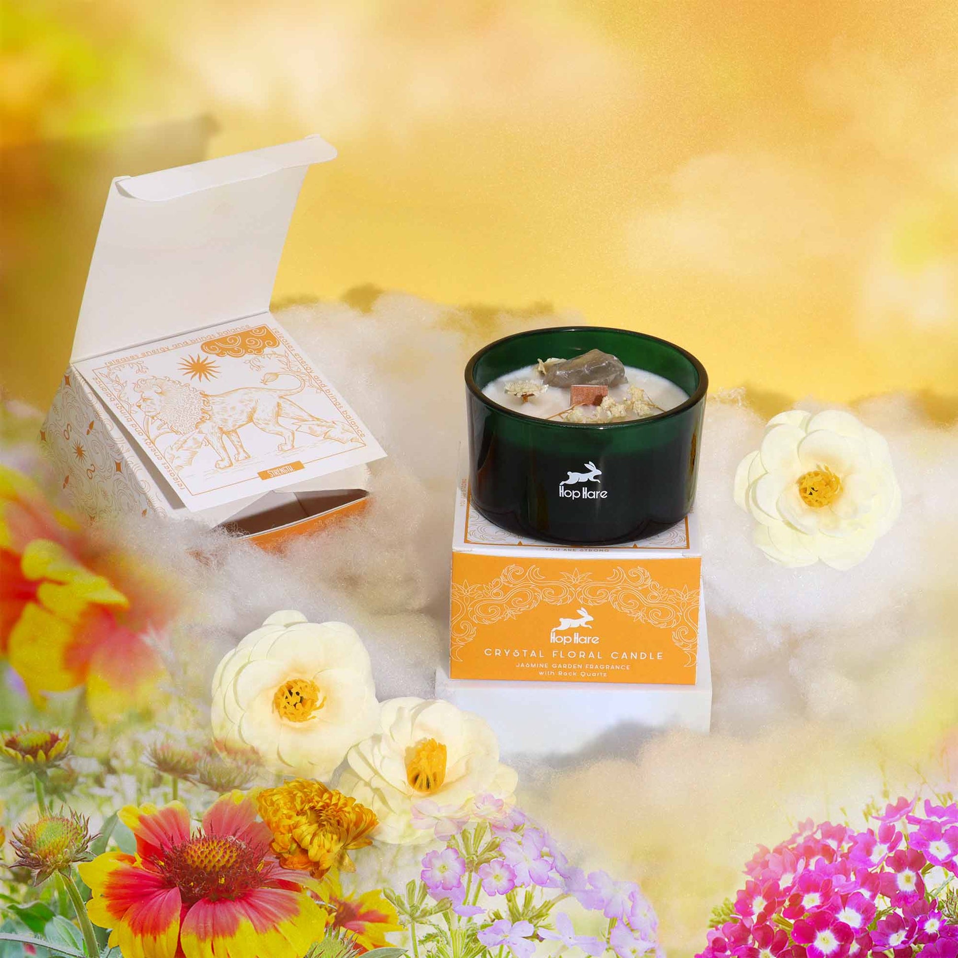 Hop Hare Crystal Magic Flower Candle - The Lion - Coal Harbour