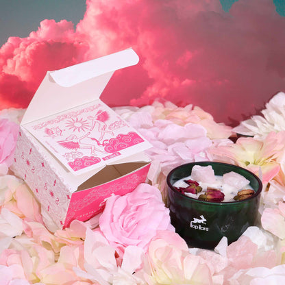 Hop Hare Crystal Magic Flower Candle - The Lovers - Coal Harbour