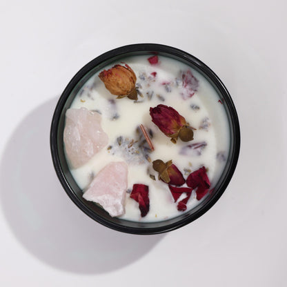 Hop Hare Crystal Magic Flower Candle - The Lovers - Coal Harbour