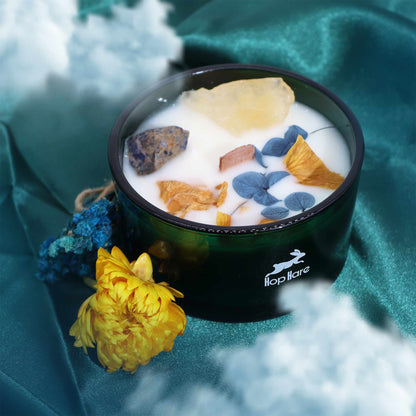 Hop Hare Crystal Magic Flower Candle - The Sun - Coal Harbour