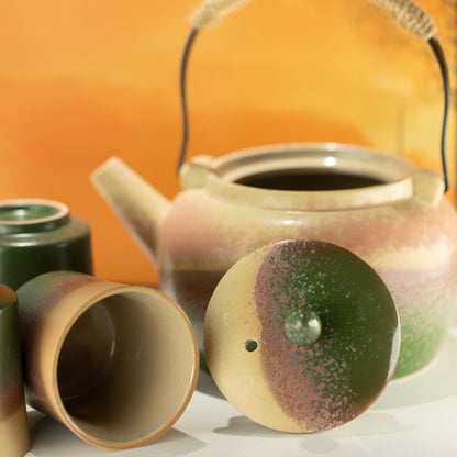 Japanese Kyusu Style Tea Set - For Green Tea - Four Cups - Coal Harbour