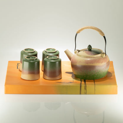 Japanese Kyusu Style Tea Set - For Green Tea - Four Cups - Coal Harbour