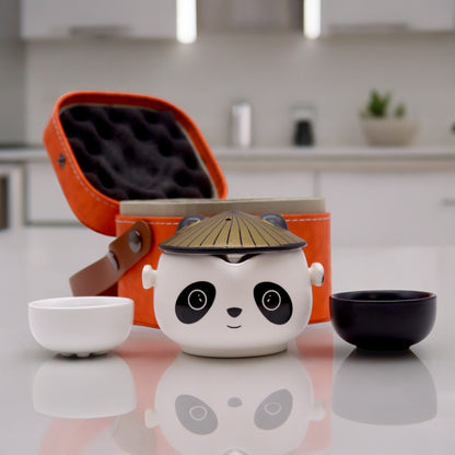 Kung Fu Panda Teapot Set - Two Cups - Travel Pack - Coal Harbour