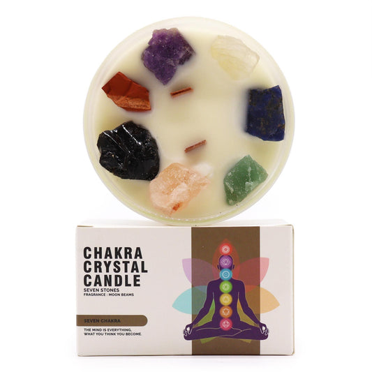 Large Chakra Crystal Candles - Seven Charkra - Coal Harbour