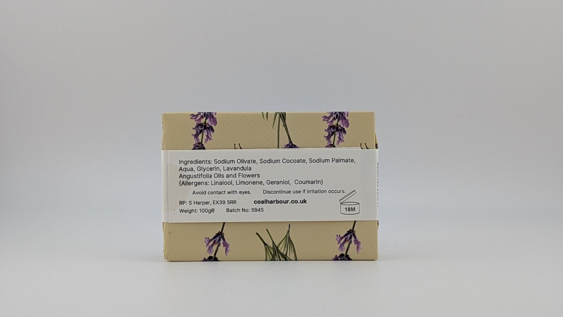 Lavender 100g Soap Bar - Coal Harbour