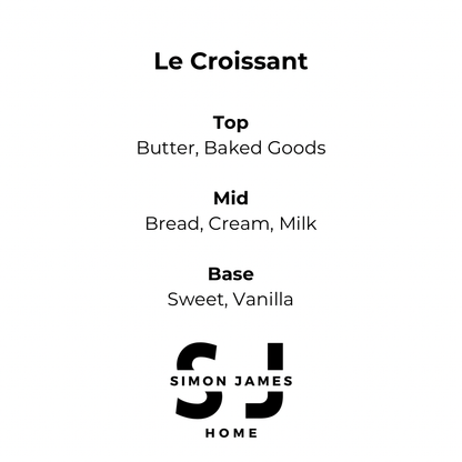Le Croissant Handmade Soy Wax Candle - The Ultimate Croissant Candle - Coal Harbour