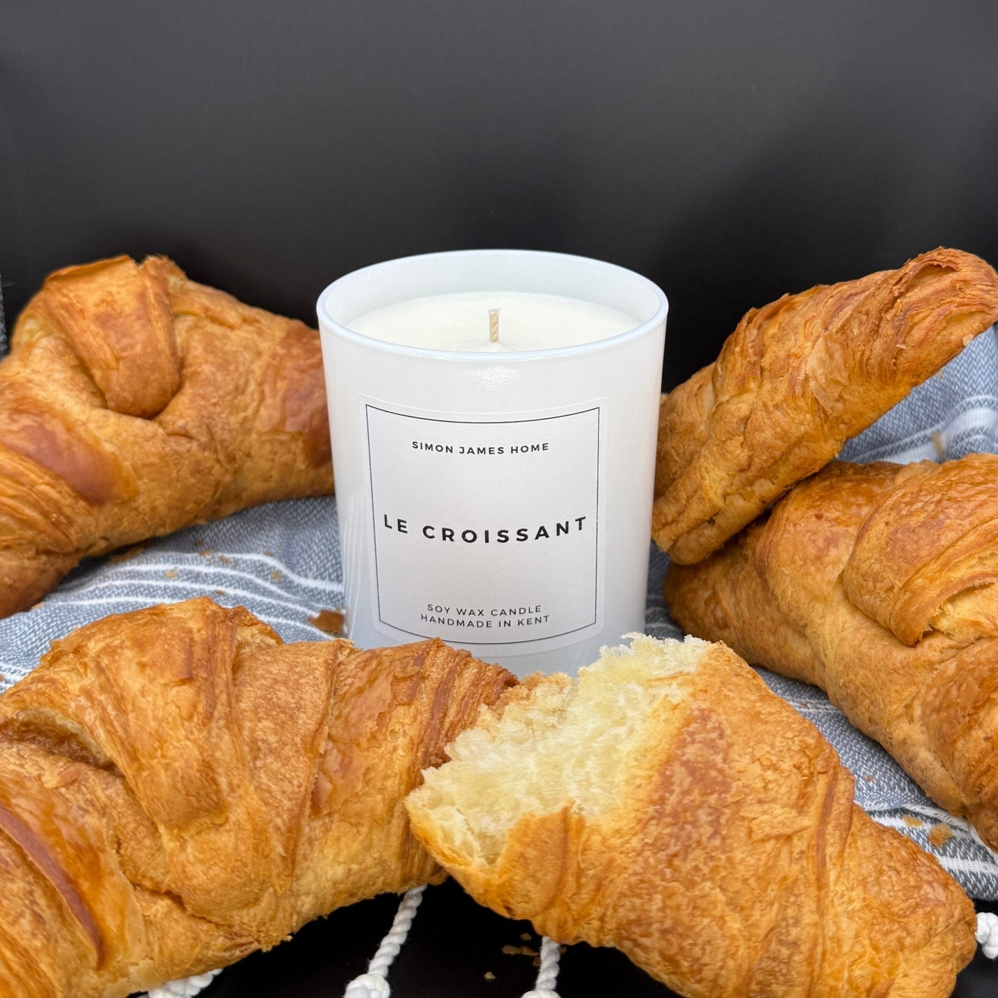 Le Croissant Handmade Soy Wax Candle - The Ultimate Croissant Candle - Coal Harbour