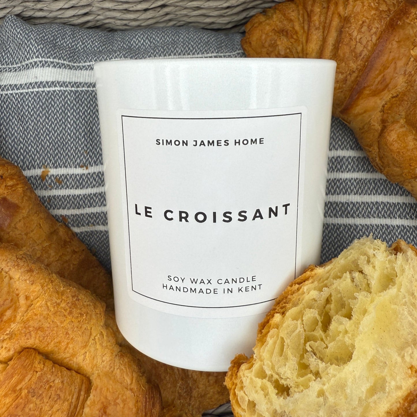 Le Croissant Handmade Soy Wax Candle - The Ultimate Croissant Candle - Coal Harbour