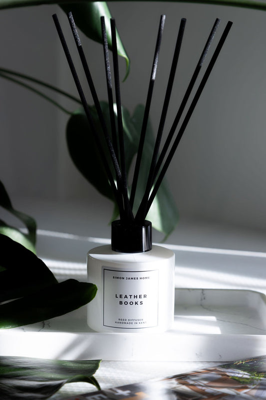 Leather Books Reed Diffuser - Coal Harbour