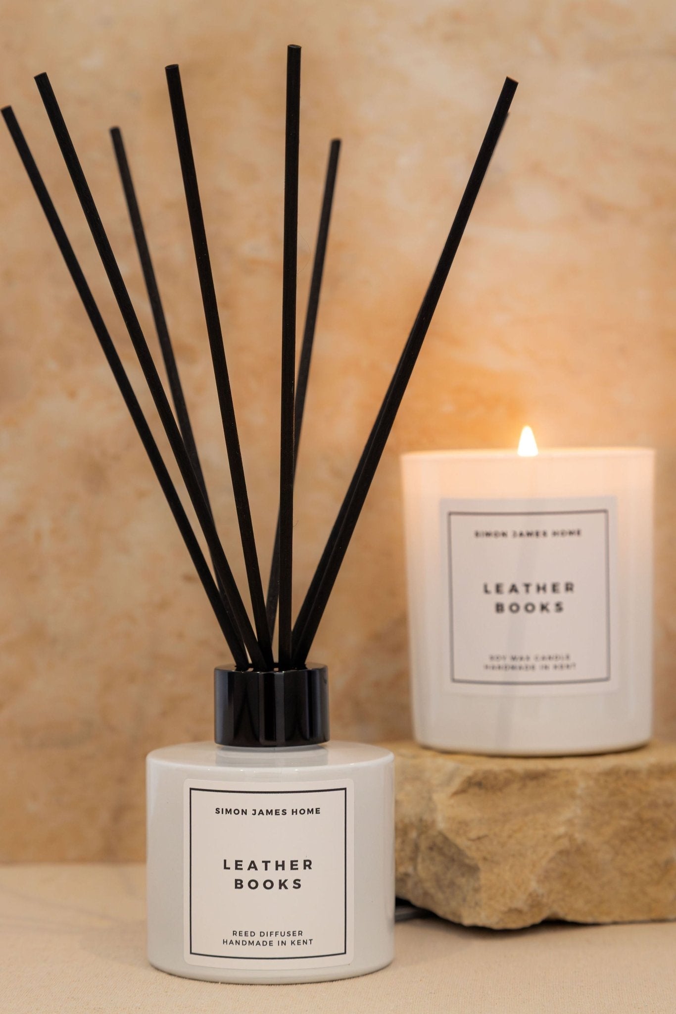 Leather Books Reed Diffuser - Coal Harbour
