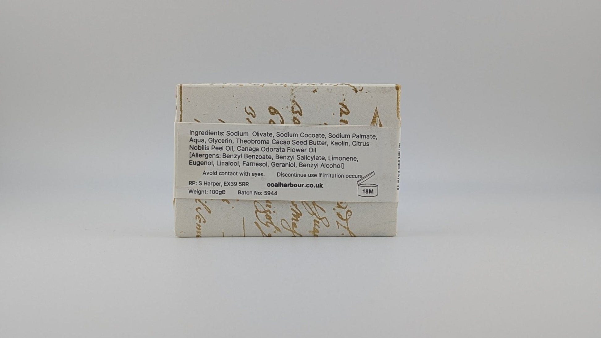 Mandarin & Ylang 100g Shave Bar - Coal Harbour