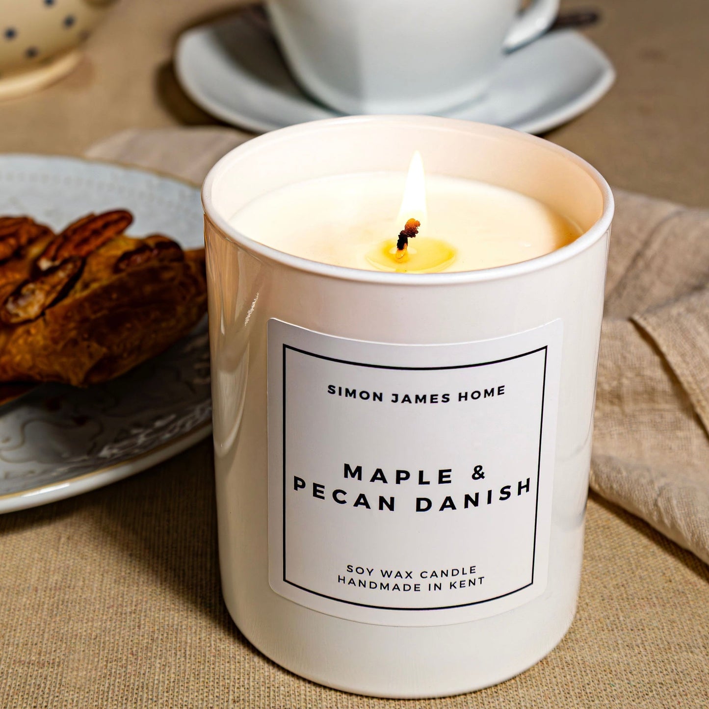 Maple & Pecan Danish Handmade Soy Wax Candle - Coal Harbour