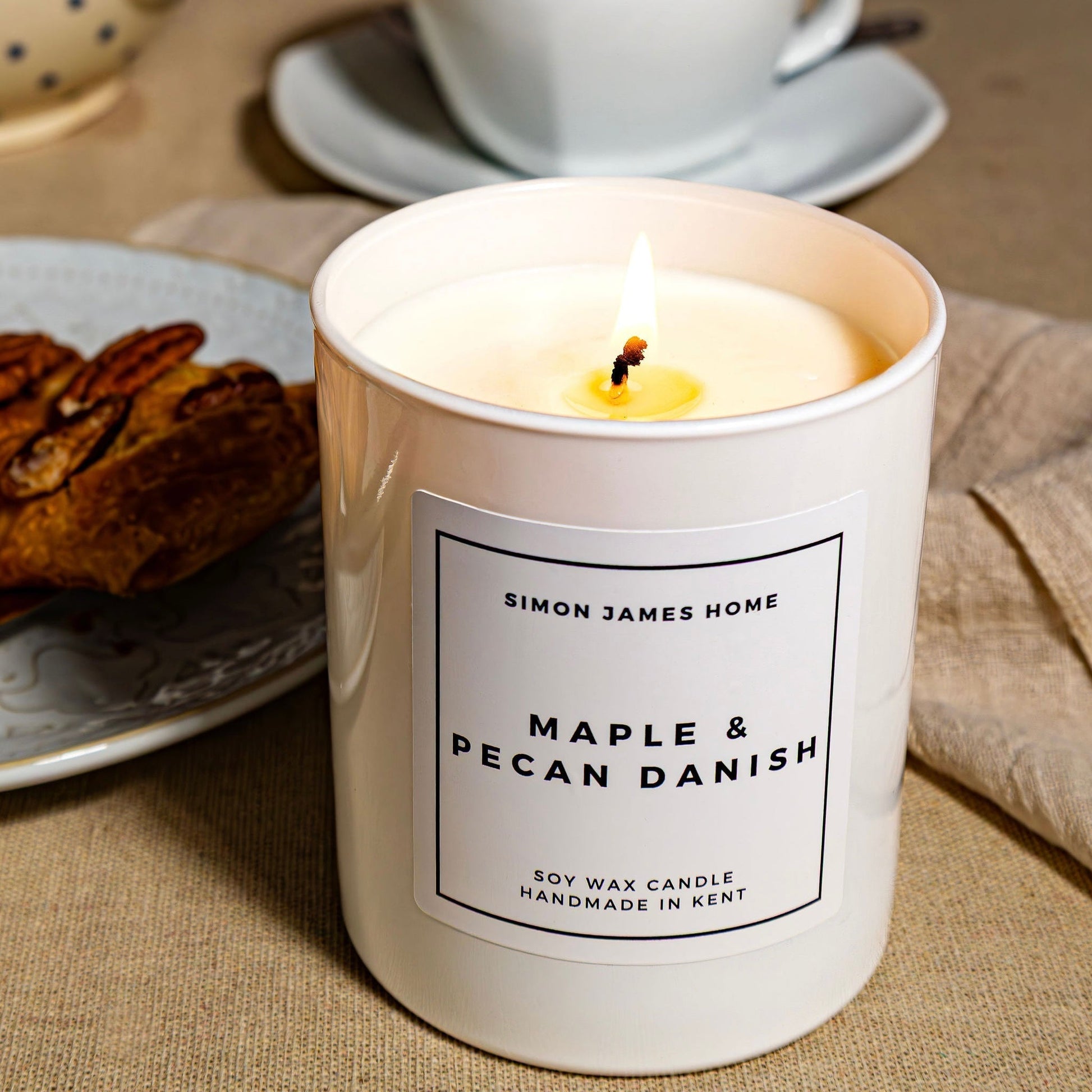 Maple & Pecan Danish Handmade Soy Wax Candle - Coal Harbour