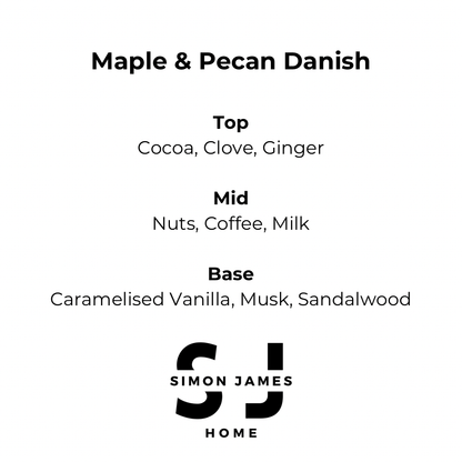 Maple & Pecan Danish Handmade Soy Wax Candle - Coal Harbour