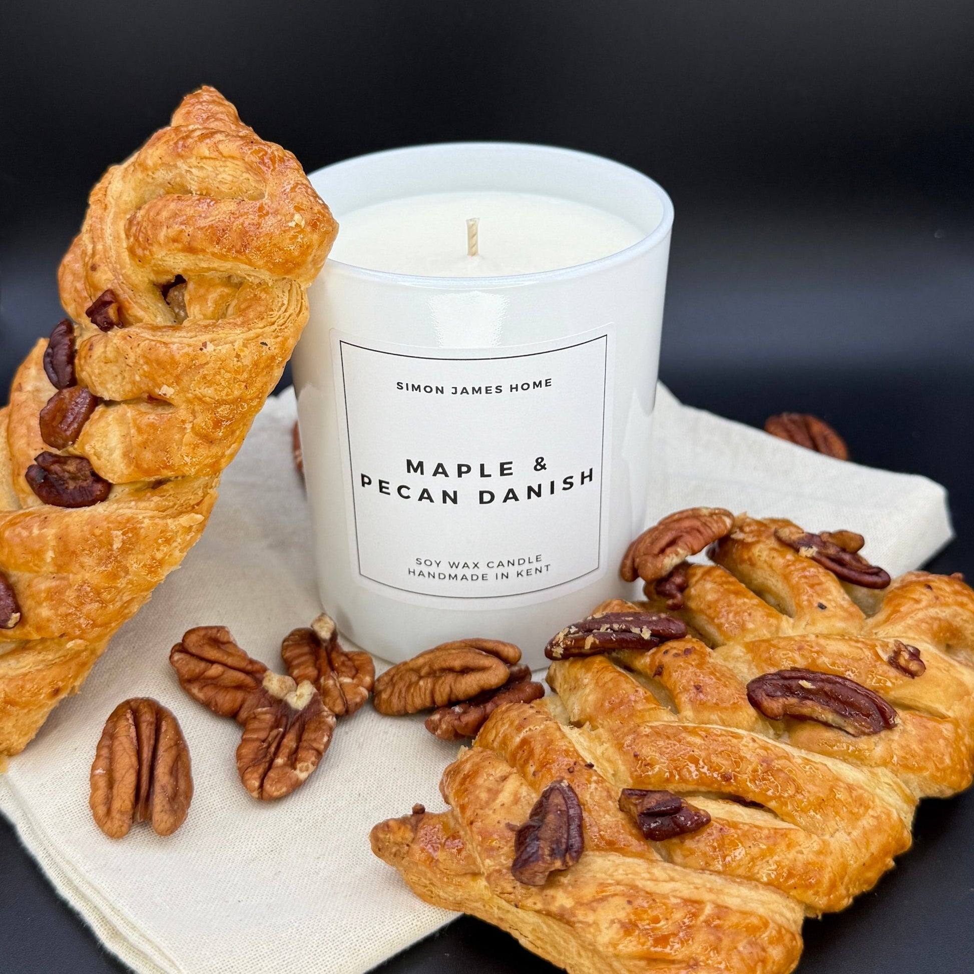 Maple & Pecan Danish Handmade Soy Wax Candle - Coal Harbour