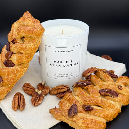Maple & Pecan Danish Handmade Soy Wax Candle - Coal Harbour