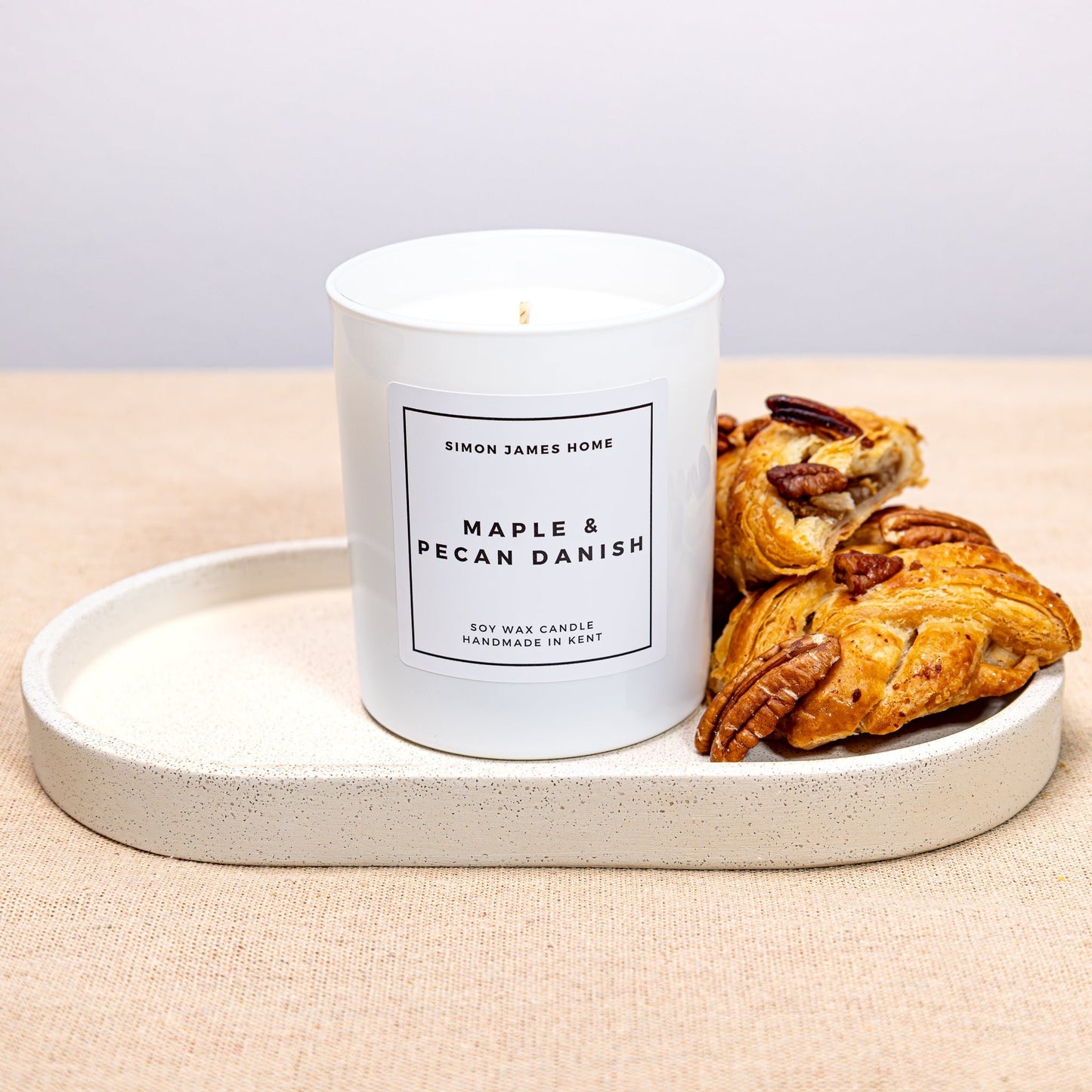 Maple & Pecan Danish Handmade Soy Wax Candle - Coal Harbour