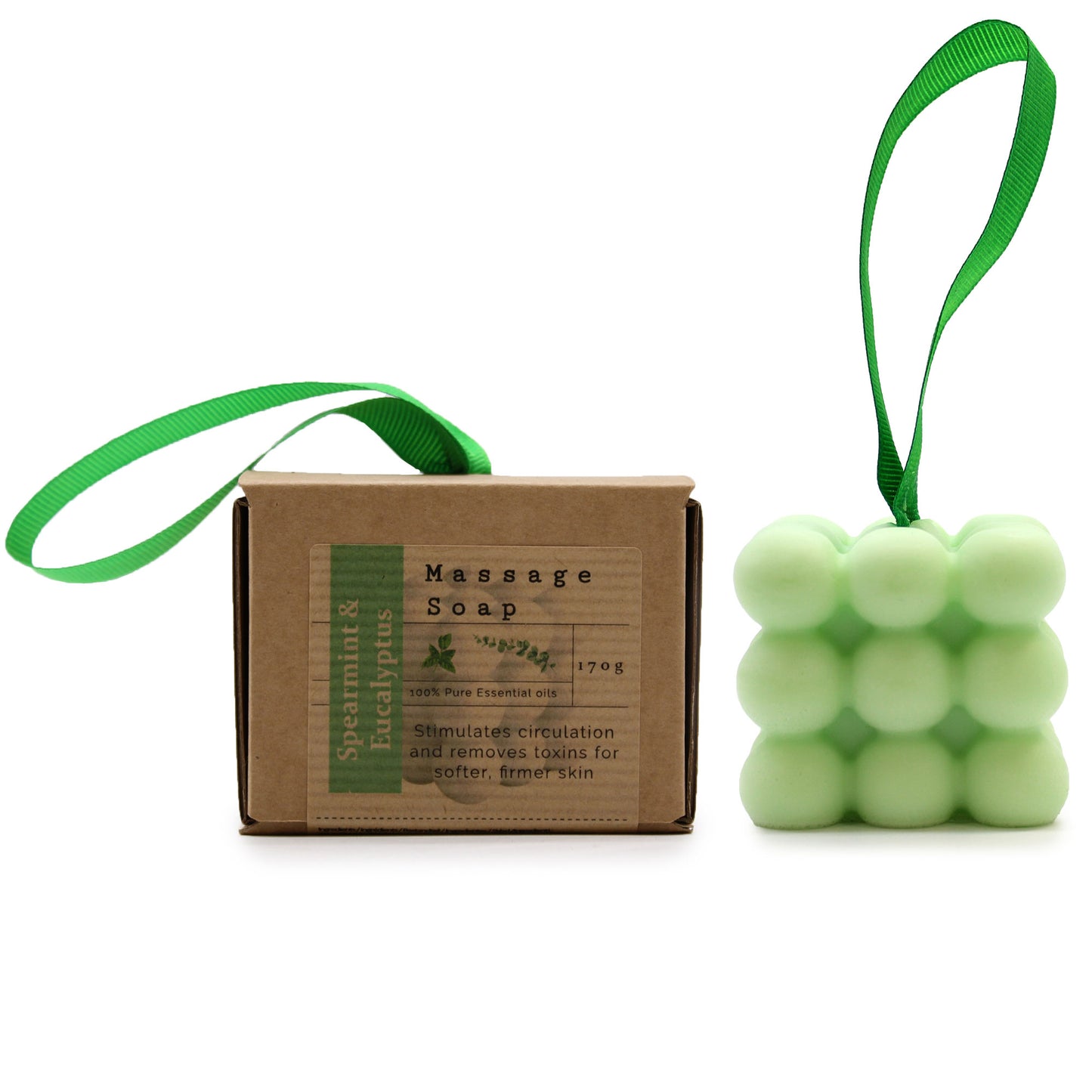 Boxed Massage Soap - Spearmint & Eucalyptus