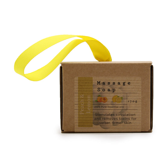 Boxed Massage Soap - Peach & Lemon