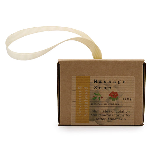 Boxed Massage Soap - Geranium & Sandalwood