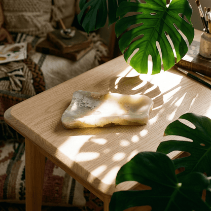 Natural Honey Onyx Soap Dish - Coal Harbour