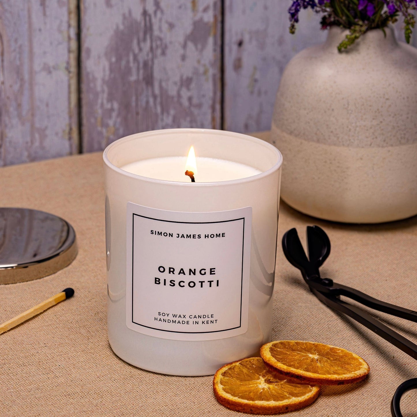 Orange Biscotti Handmade Soy Wax Candle - Coal Harbour