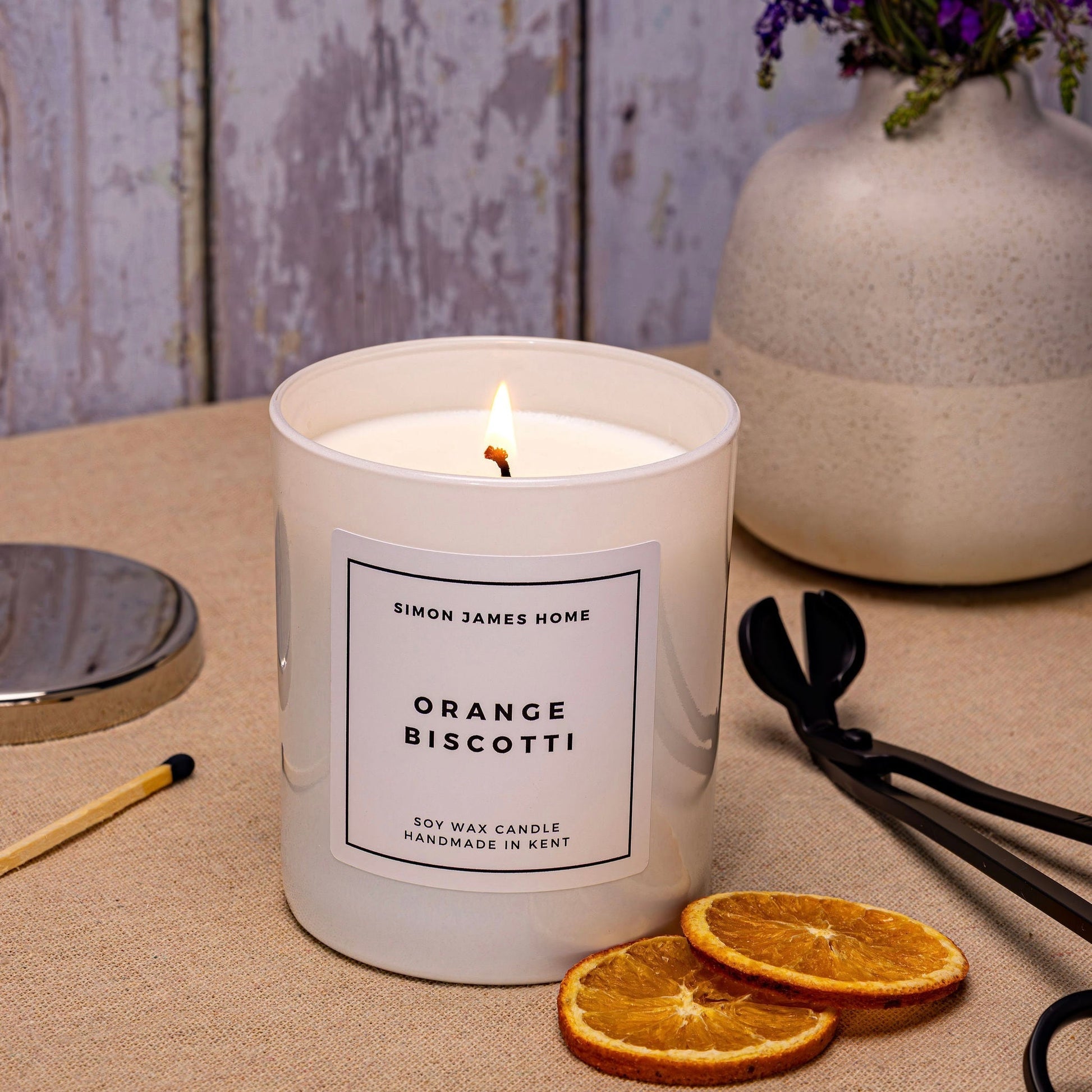 Orange Biscotti Handmade Soy Wax Candle - Coal Harbour