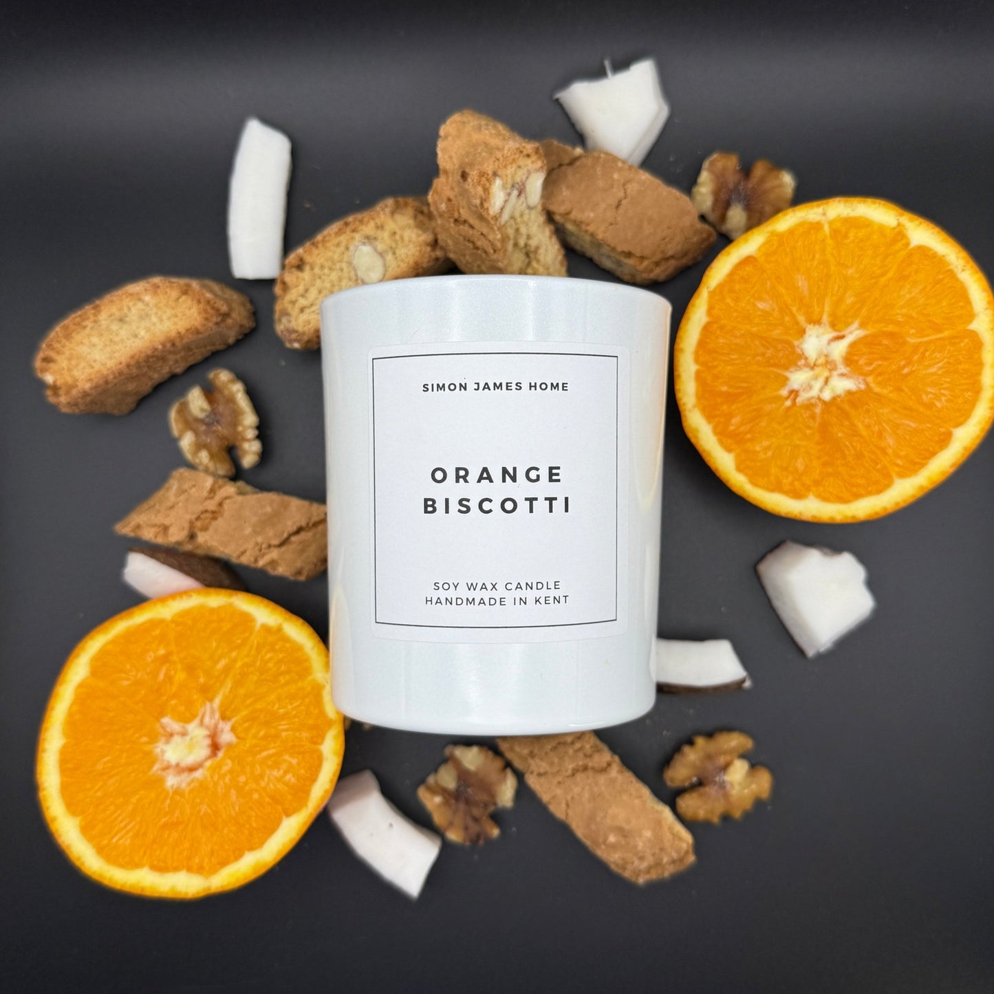 Orange Biscotti Handmade Soy Wax Candle - Coal Harbour