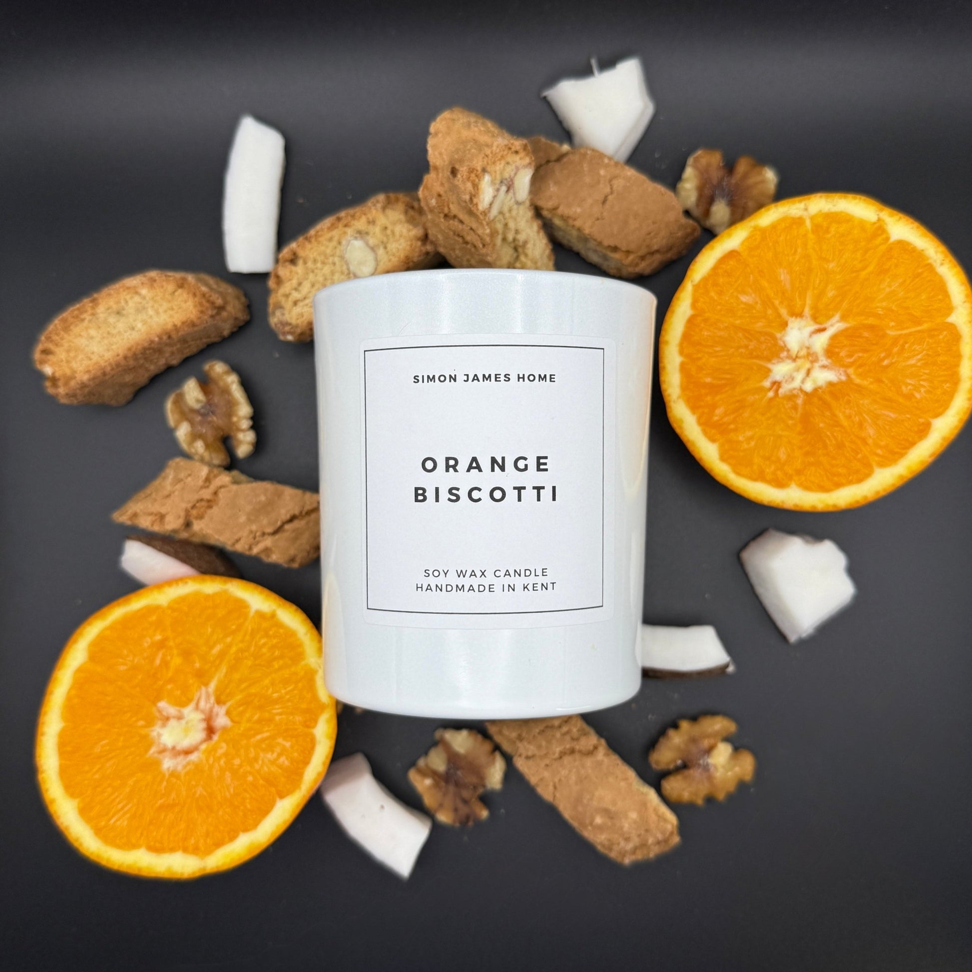 Orange Biscotti Handmade Soy Wax Candle - Coal Harbour