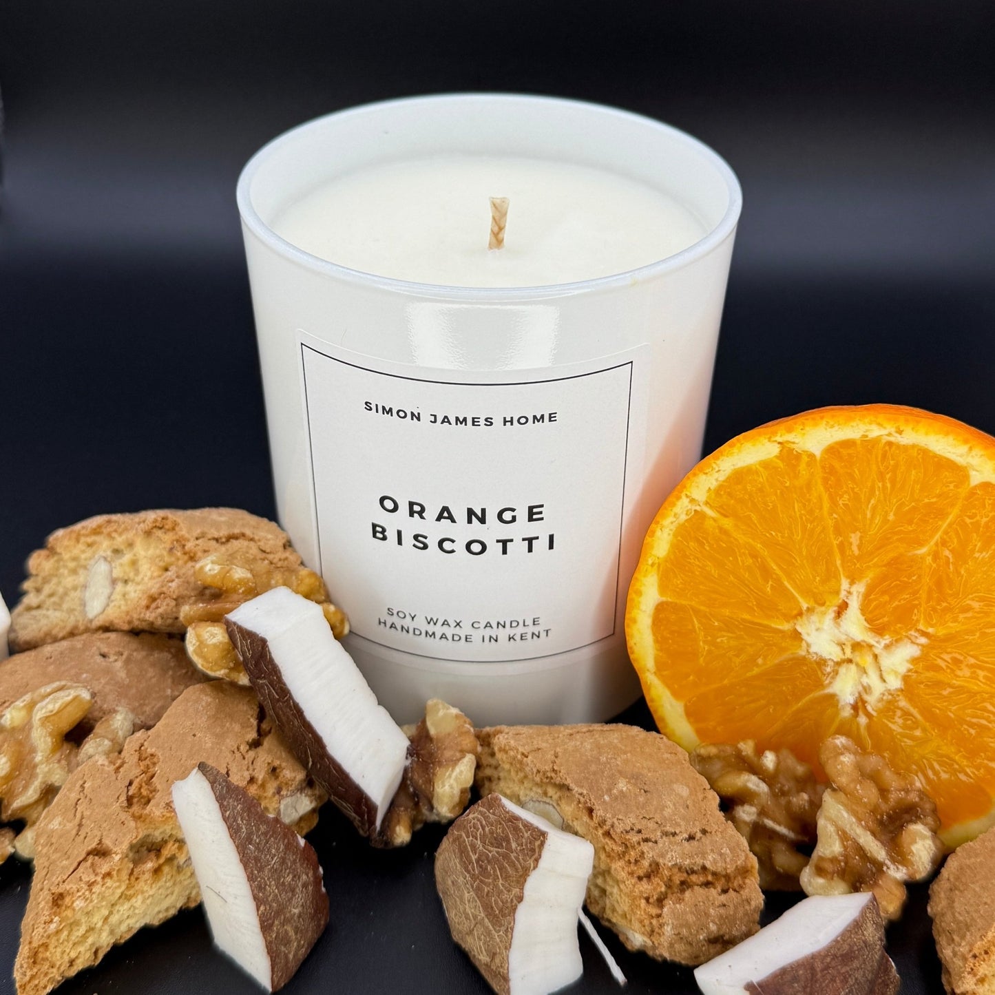 Orange Biscotti Handmade Soy Wax Candle - Coal Harbour