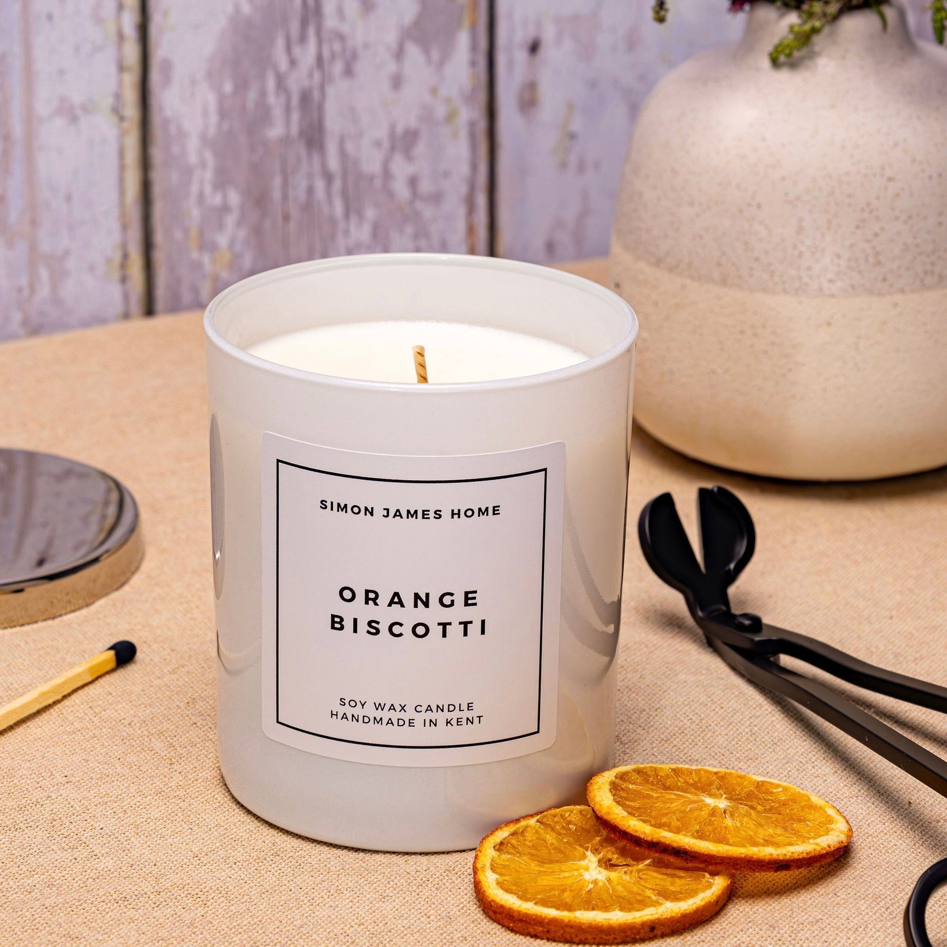 Orange Biscotti Handmade Soy Wax Candle - Coal Harbour
