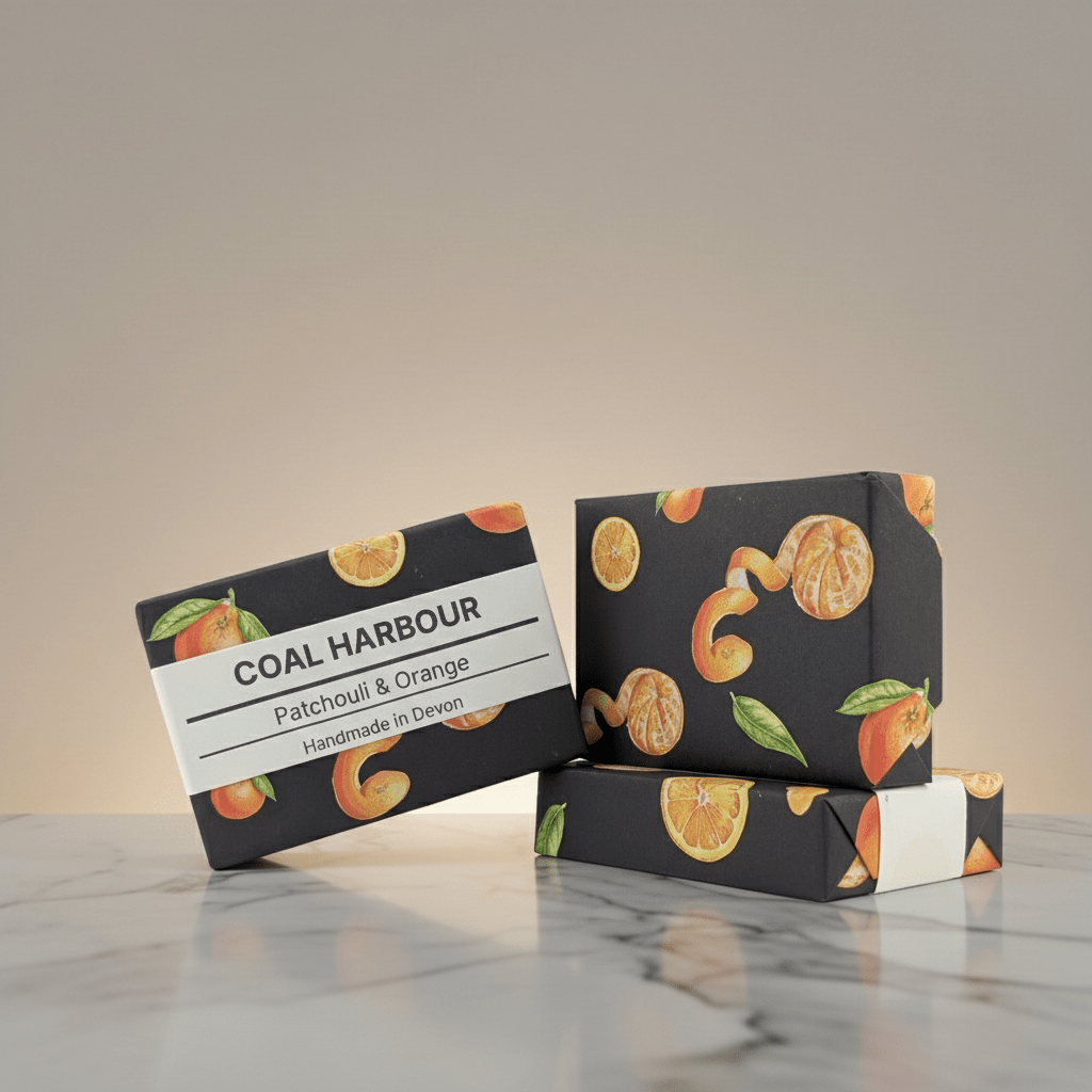 Patchouli & Orange with Charcoal 100g Soap Bar - Coal Harbour