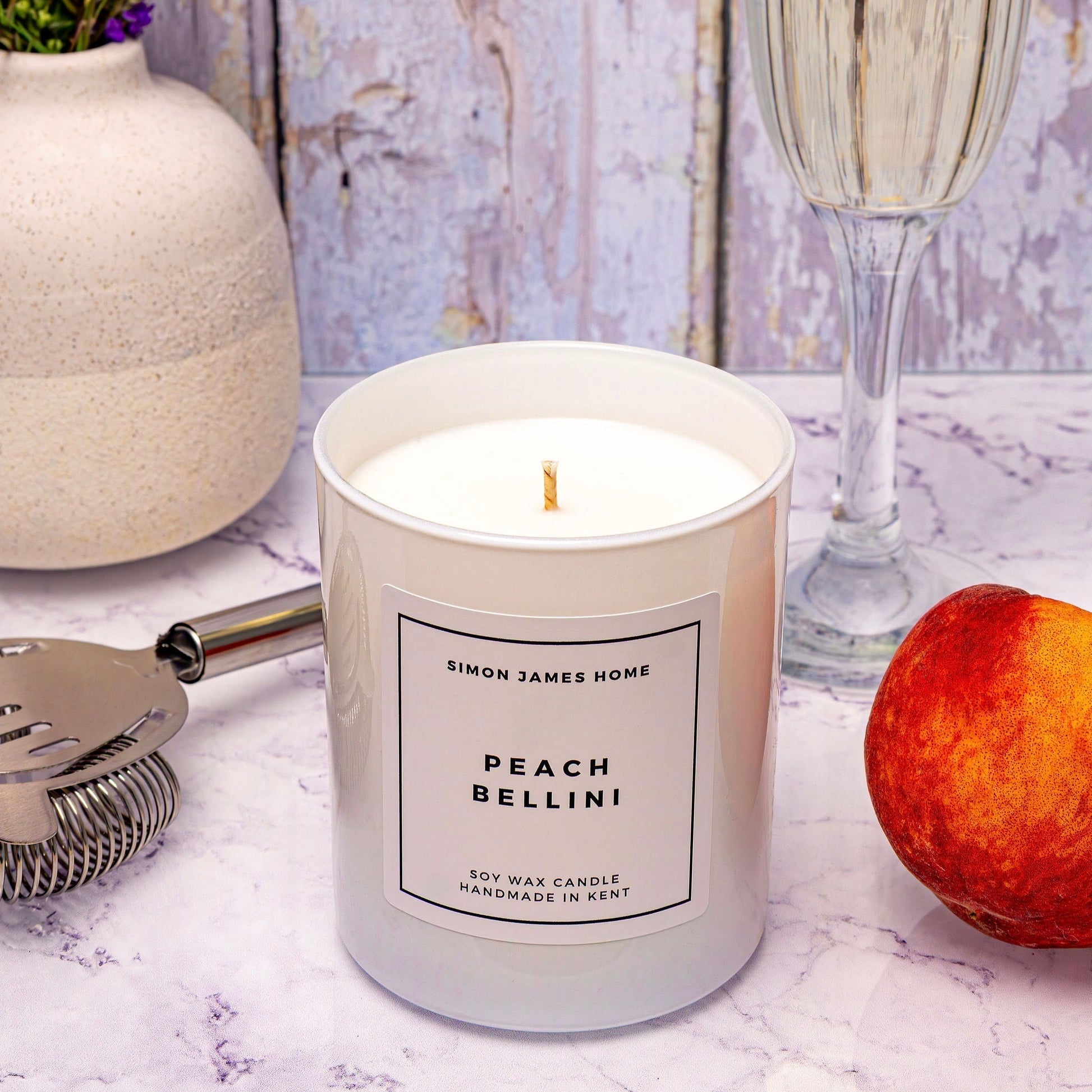 Peach Bellini Handmade Soy Wax Candle - Coal Harbour