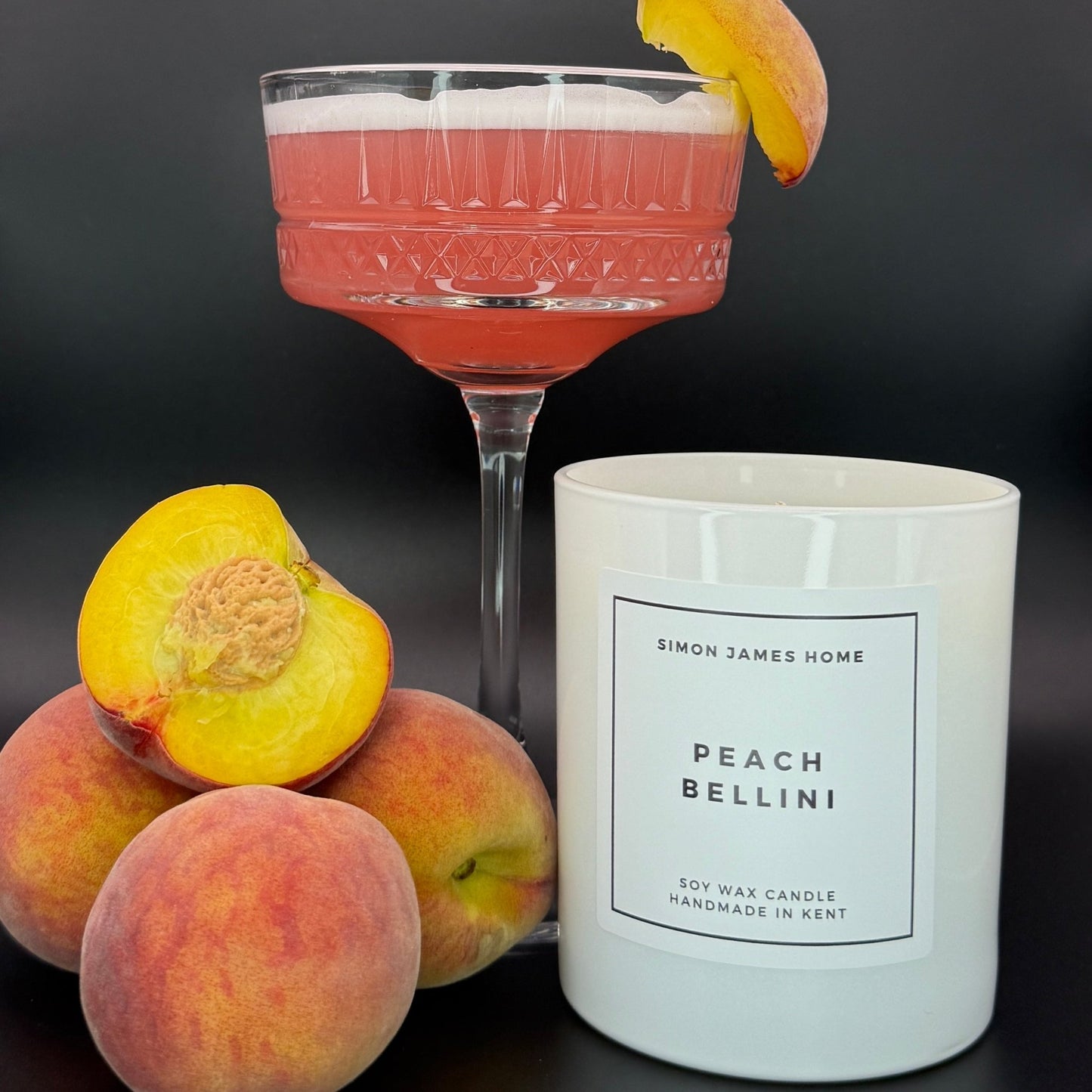 Peach Bellini Handmade Soy Wax Candle - Coal Harbour