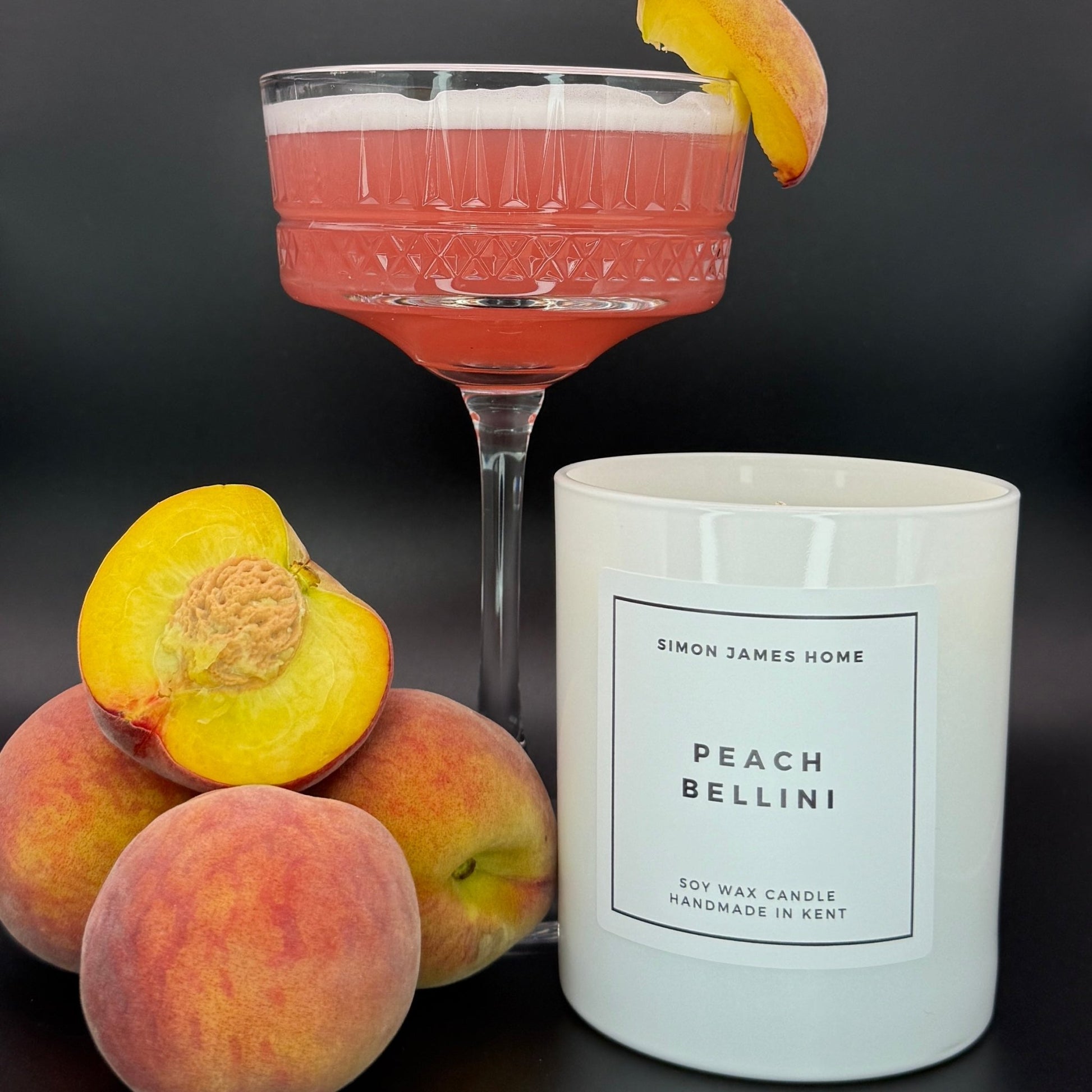 Peach Bellini Handmade Soy Wax Candle - Coal Harbour