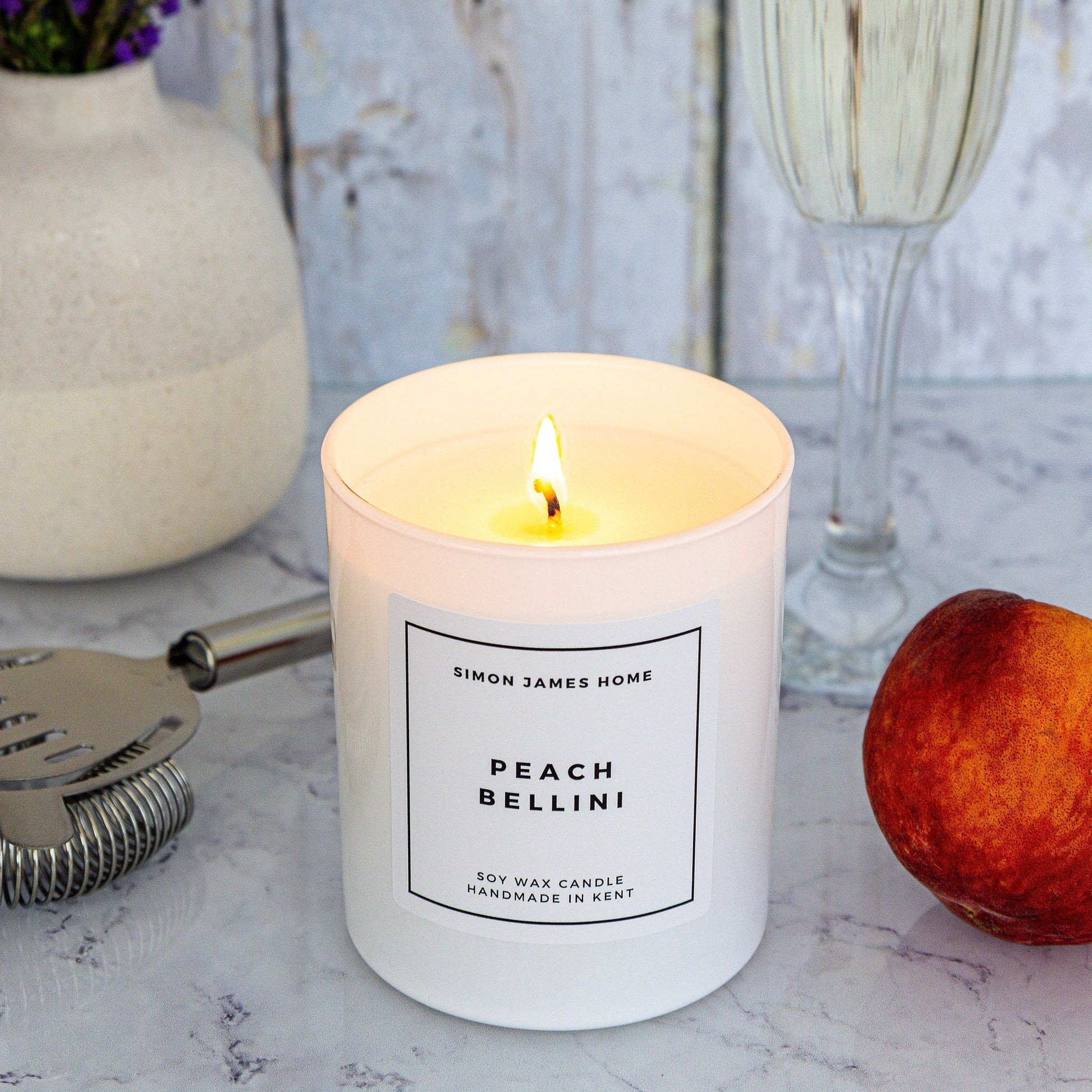 Peach Bellini Handmade Soy Wax Candle - Coal Harbour