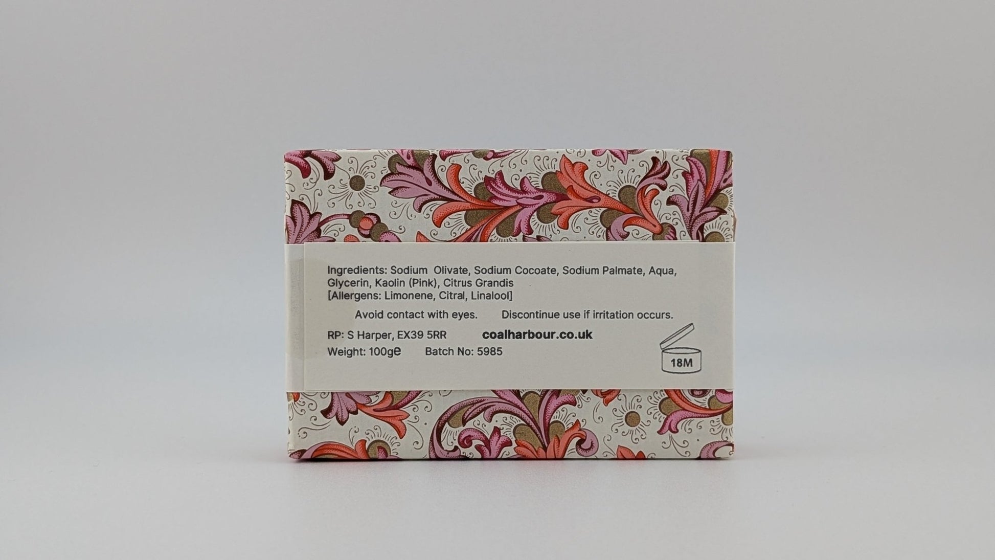 Pink Grapefruit 100g Soap Bar - Coal Harbour