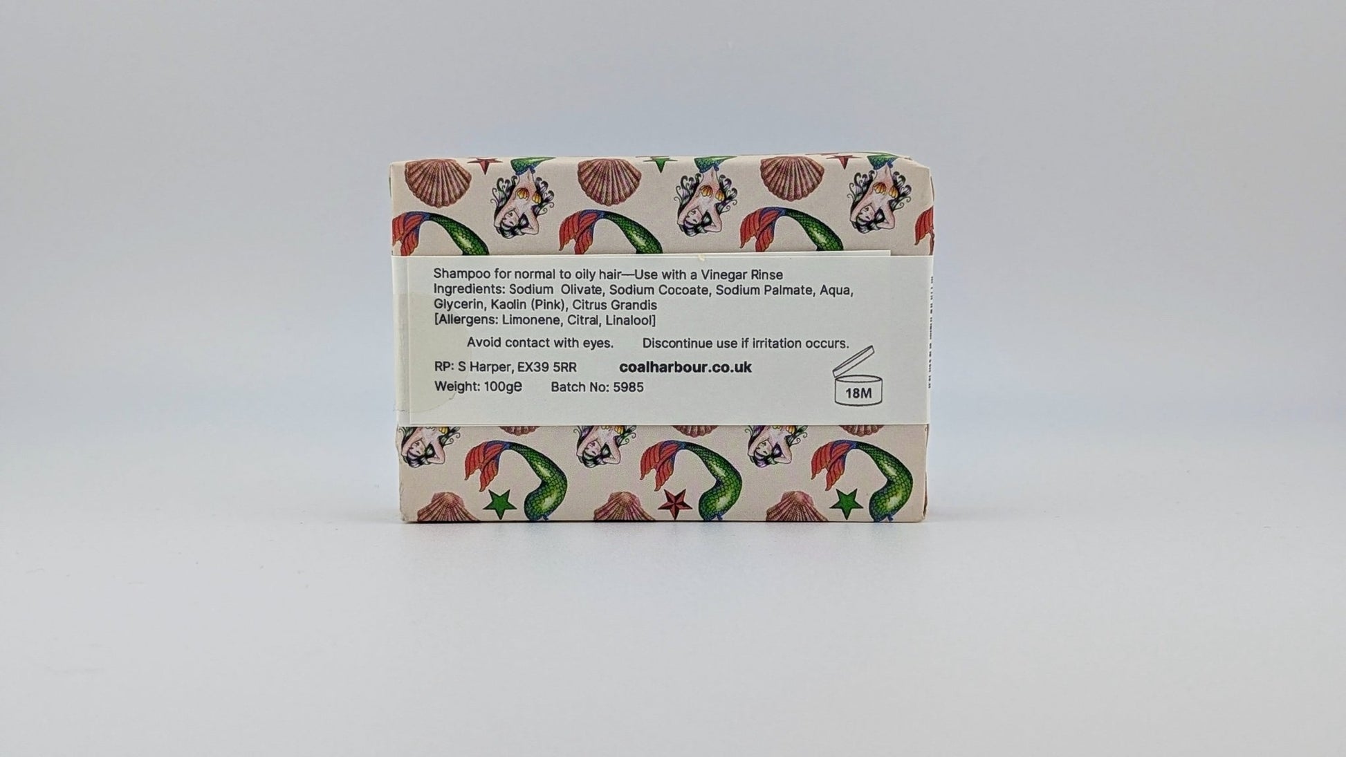 Pink Grapefruit Solid Shampoo 100g - Coal Harbour