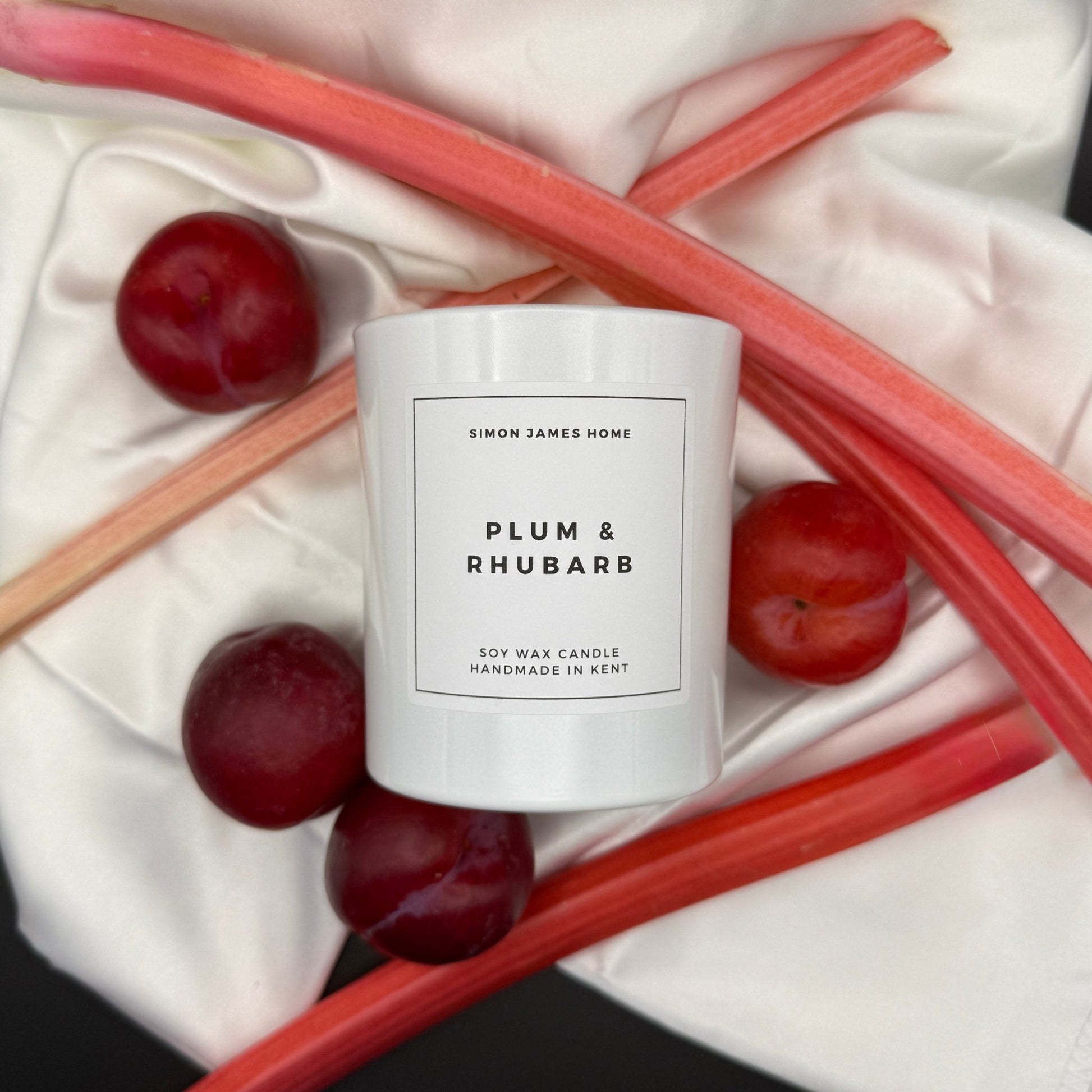 Plum & Rhubarb Handmade Soy Wax Candle - Coal Harbour