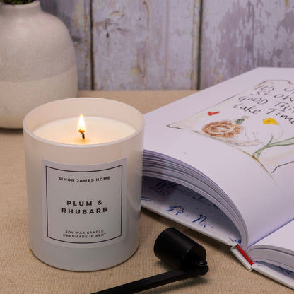Plum & Rhubarb Handmade Soy Wax Candle - Coal Harbour