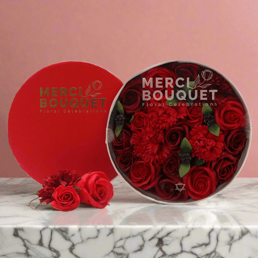 Red Roses Soap Flowers Gift Box - Coal Harbour