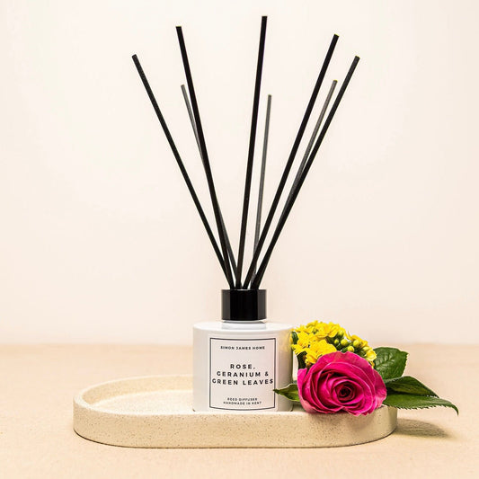 Rose, Geranium & Green Leaves Reed Diffuser - Coal Harbour