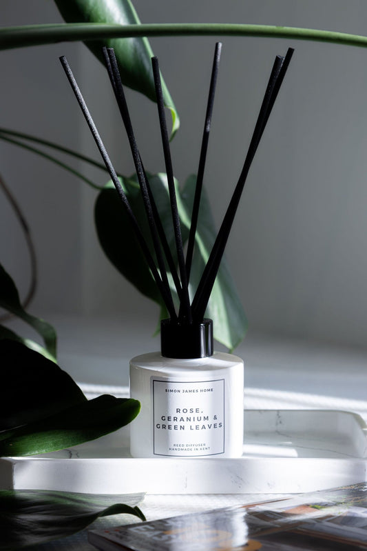 Rose, Geranium & Green Leaves Reed Diffuser - Coal Harbour