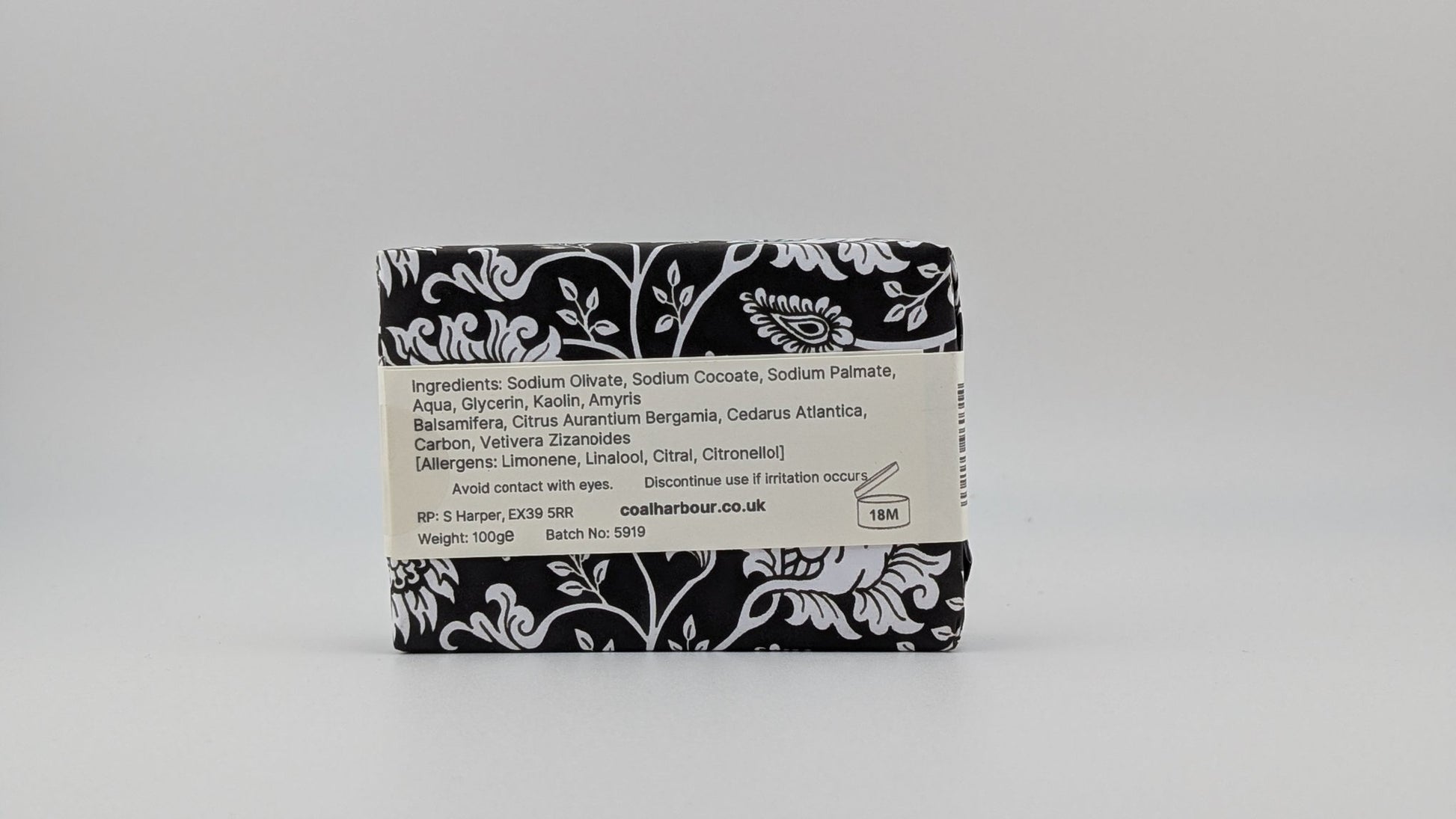 Sandalwood & Bergamot 100g Soap Bar - Coal Harbour