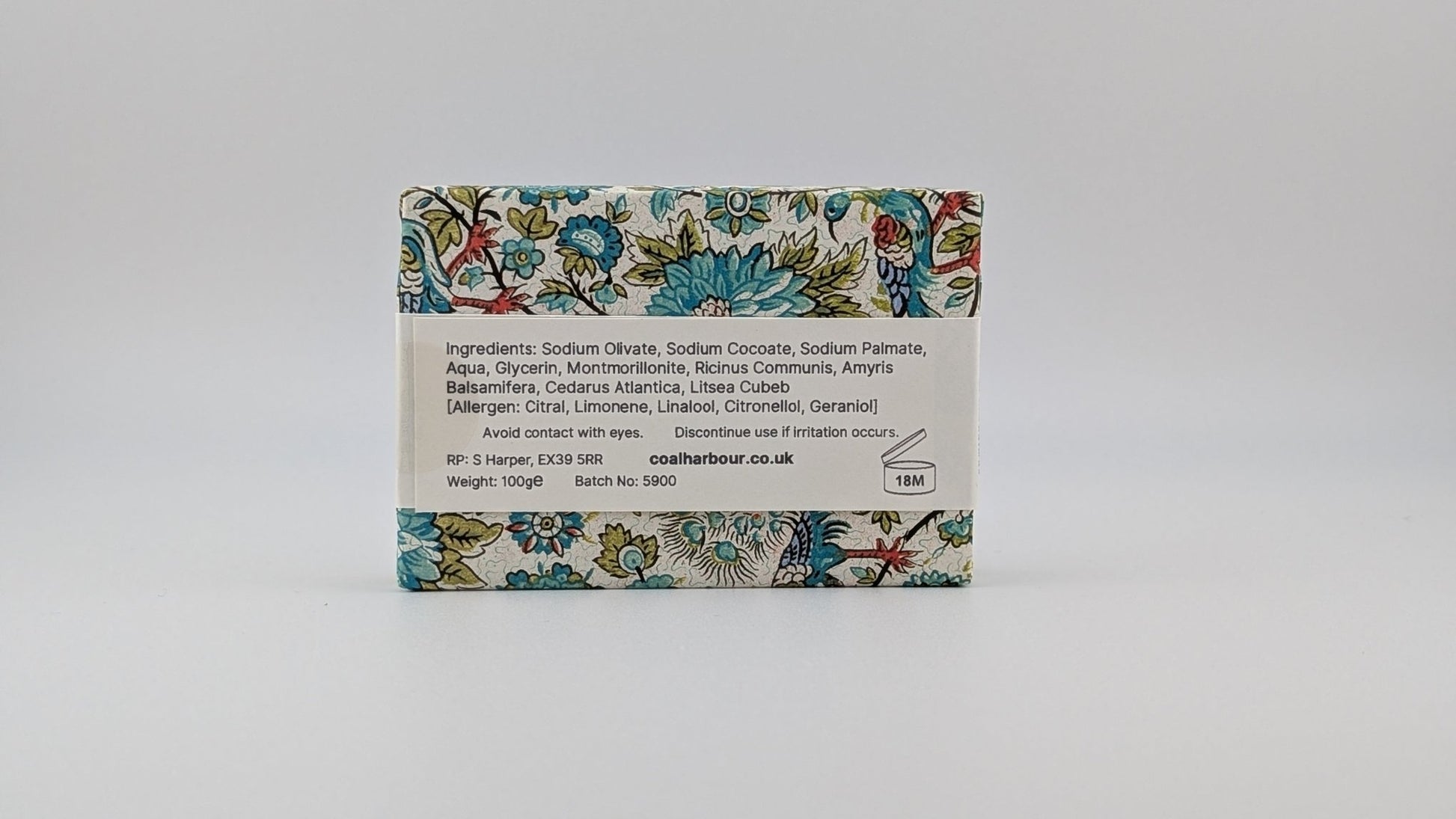 Sandalwood & May Chang 100g Soap Bar - Coal Harbour