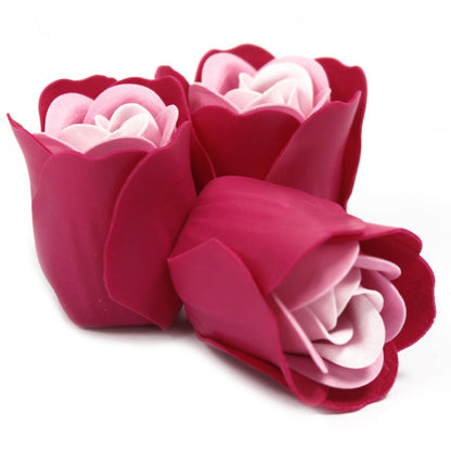 Set of 3 Soap Flowers - Various Colours - Coal Harbour